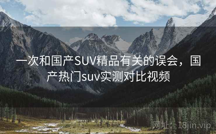 一次和国产SUV精品有关的误会，国产热门suv实测对比视频